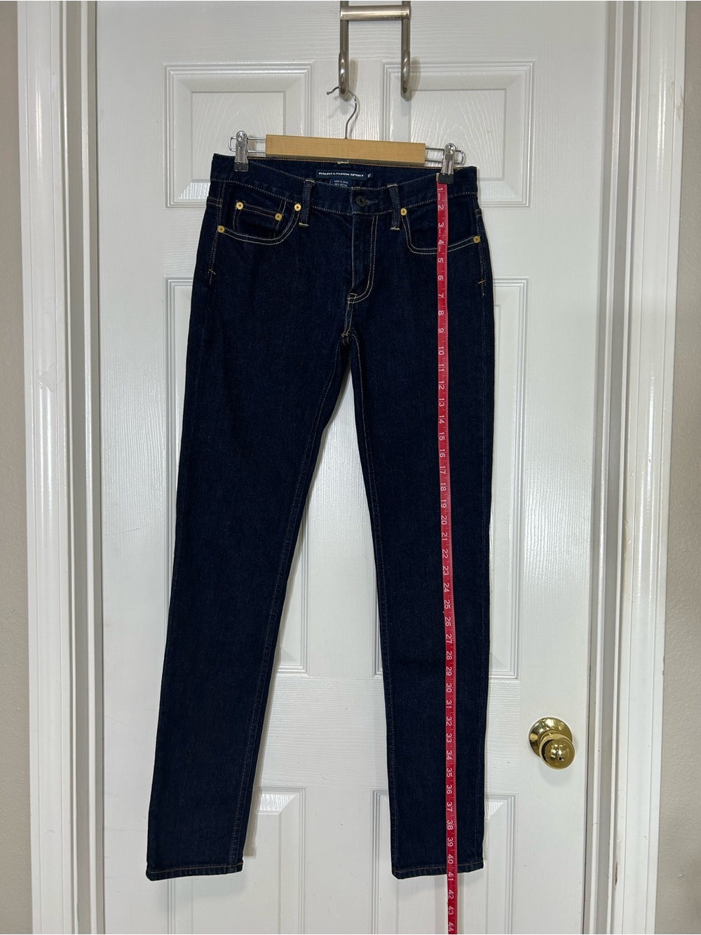 Ralph Lauren Sport Thompson 650 Cotton Blend‎ Dark Blue Mid Rise Skinny Jeans 27 - Picture 16 of 16